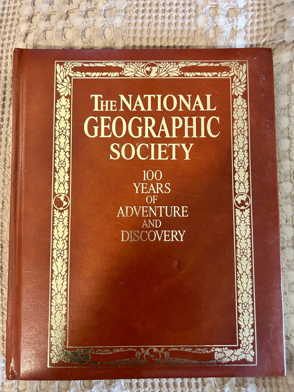 Large National Geographic Leather cover book
